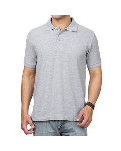 Grey Collared T-shirt-M