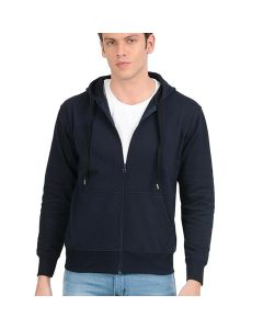 Navy Blue Sweatshirt with Hoodie